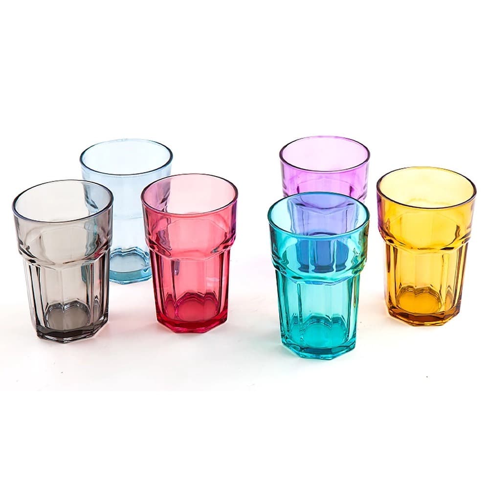 Jogo Com 6 Copos Coloridos Boston 450 ml - Casambiente