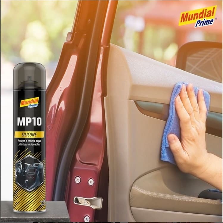 Silicone Spray para Carros Renovador de Couro plástico Mundial prime 300ml ** Fragrâncias **