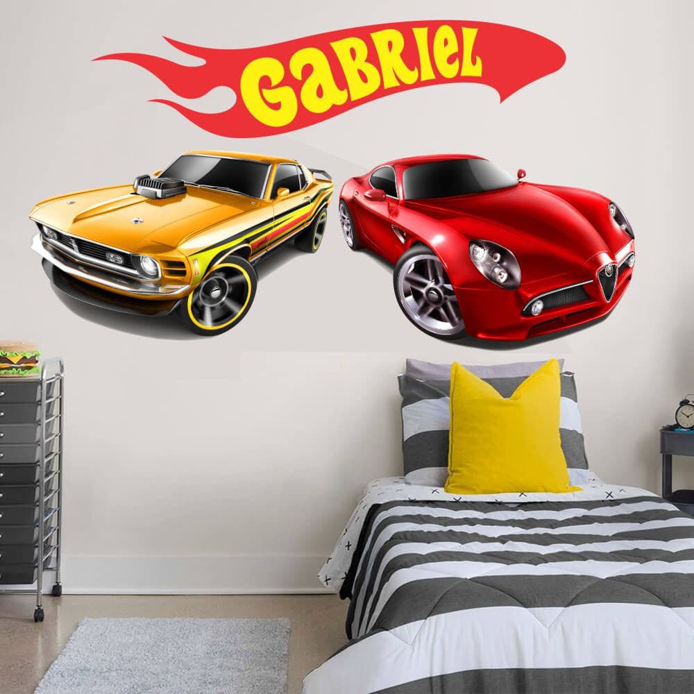 Adesivo de parede  Carros Velozes