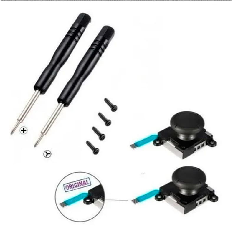 Kit 2 Botões Analógico 3d Joy-con Nintendo Switch + ChavesKit 2 Botões Analógico 3d Joy-con Nintendo Switch + Chaves
