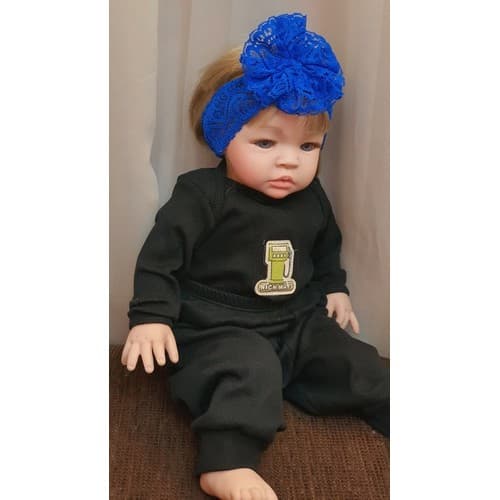 3 Turbante Faixa Renda Kit Bebê Alegre Colorido 38 Cm Circunferência