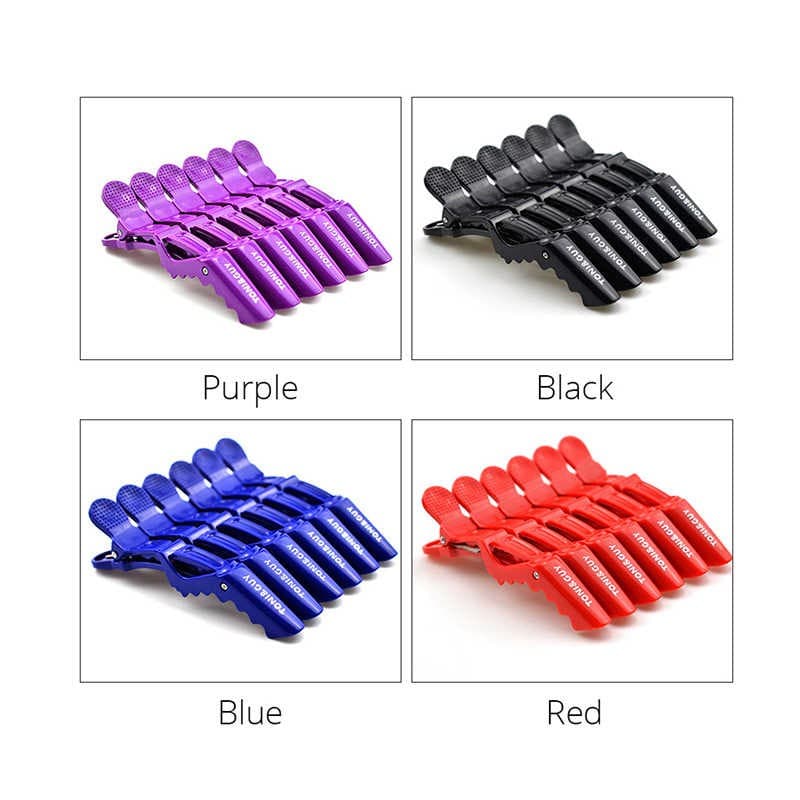 6 Presilha Jacare Crocodilo Para Cabelo Cabeleireiro
