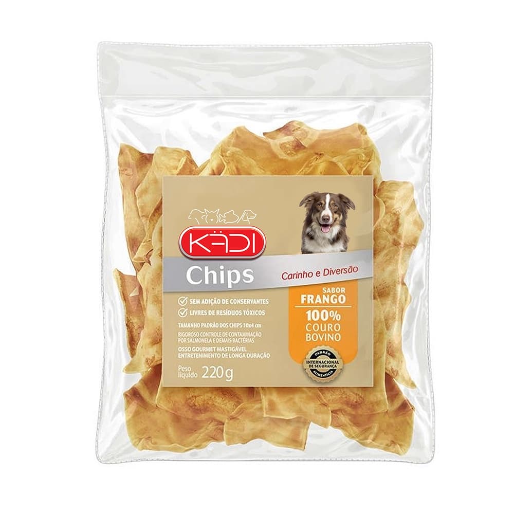 Chips 8in1/kadi Petisco Para Cães Sabor Frango 220g