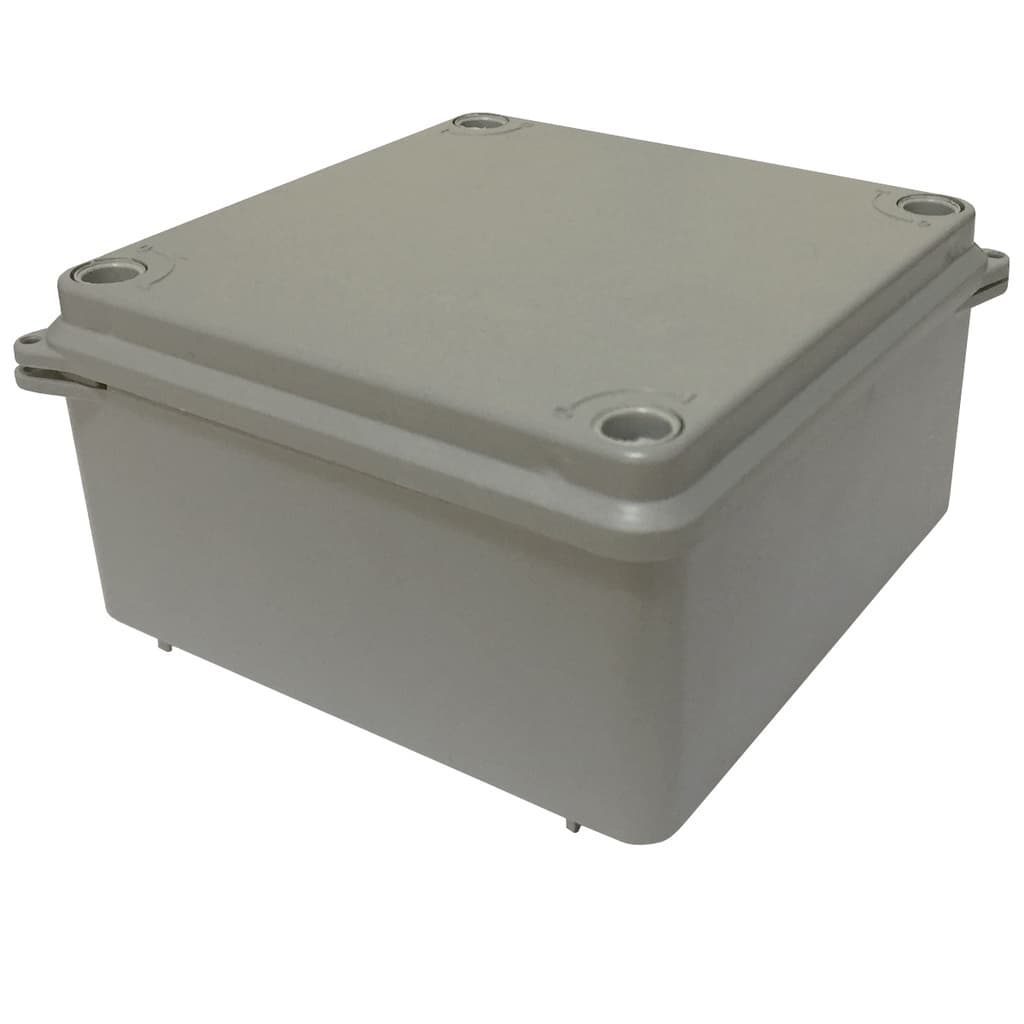 Caixa De Passagem Sobrepor Elétrica 10x10x5 Opaca Cinza