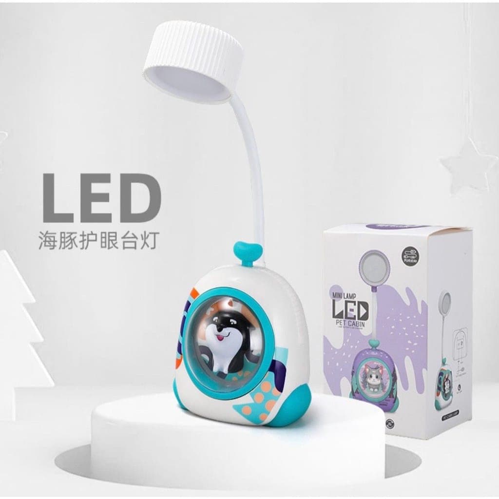 Luminária de Mesa Led Abajur Para Quarto Escritório Leitura Estudo Recarregável USB