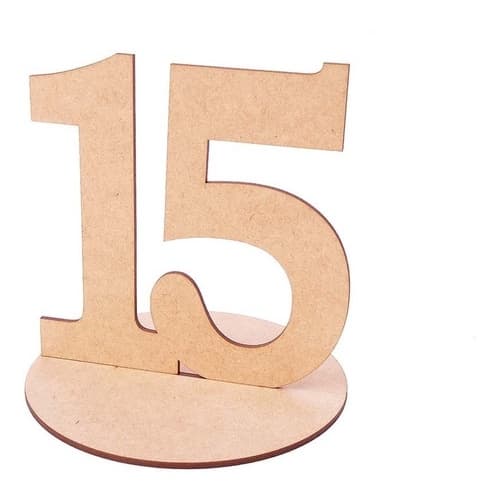 15 Mini Display De 5cm Em MDF. Nº15 Lembrancinha Festa DE 15 Anos Debutante Lembrancinha Decoração - Amoratto