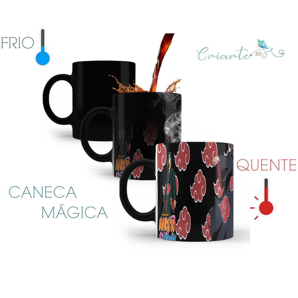Caneca Porcelana Mágica Coleção Naruto #06