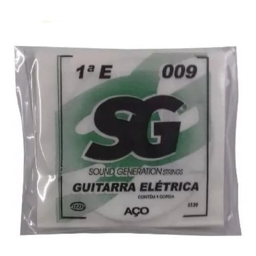Corda Avulsa Sg Para Guitarra 1ª E Mi Pacote Com 12
