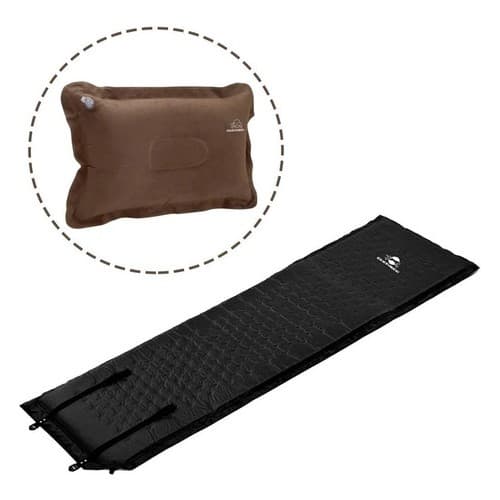 Kit Colchonete Guepardo Auto Inflável Smart + Travesseiro