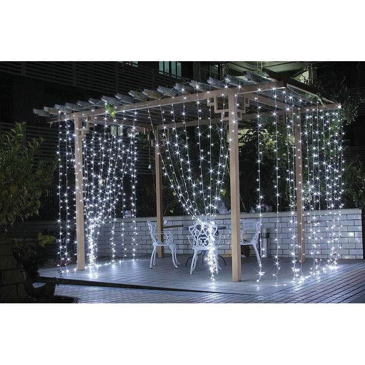 Cortina 500 Leds 4,0mx2,2m Luz Branco Frio Fixo 127v 19796