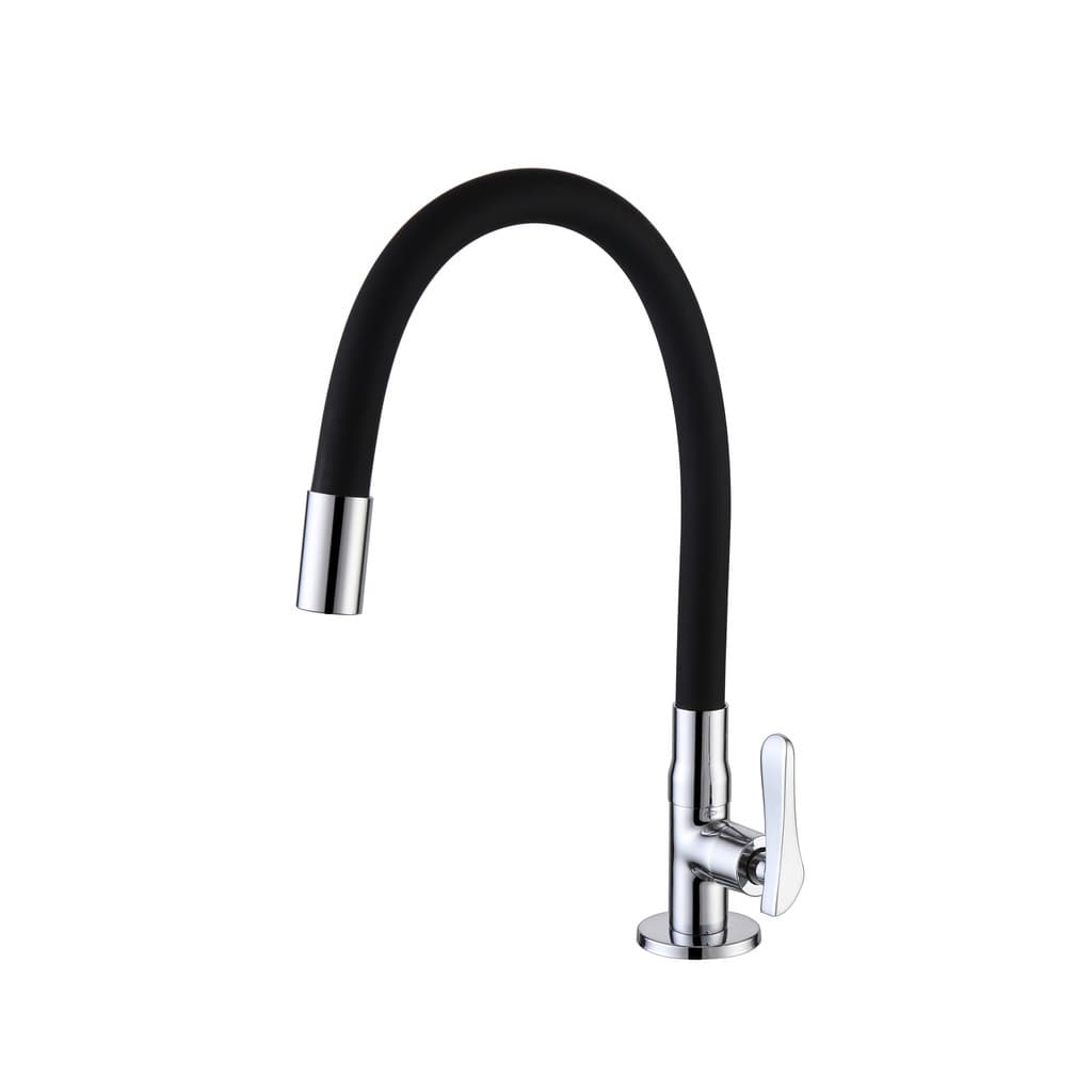 Torneira Cozinha Gourmet Flexivel Mesa Preta ME04 Doan