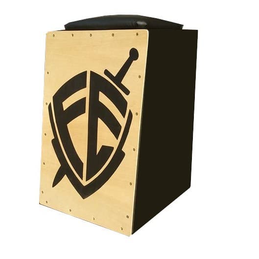 Cajon Eletroacústico Captação Dupla Inclinado SR Drums Feito Por Luthier Profissional Elétrico