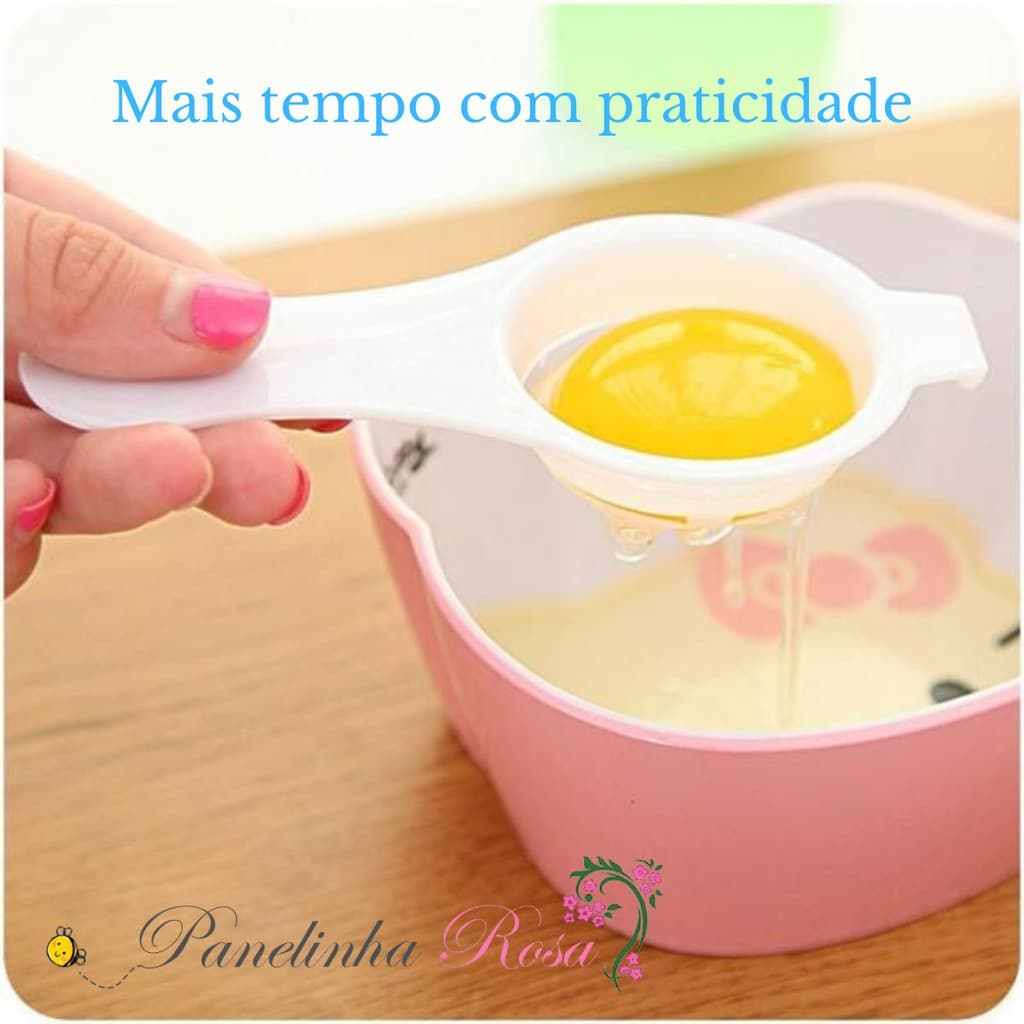 Separador de clara e gema - separador de ovos - praticidade sem sujeira
