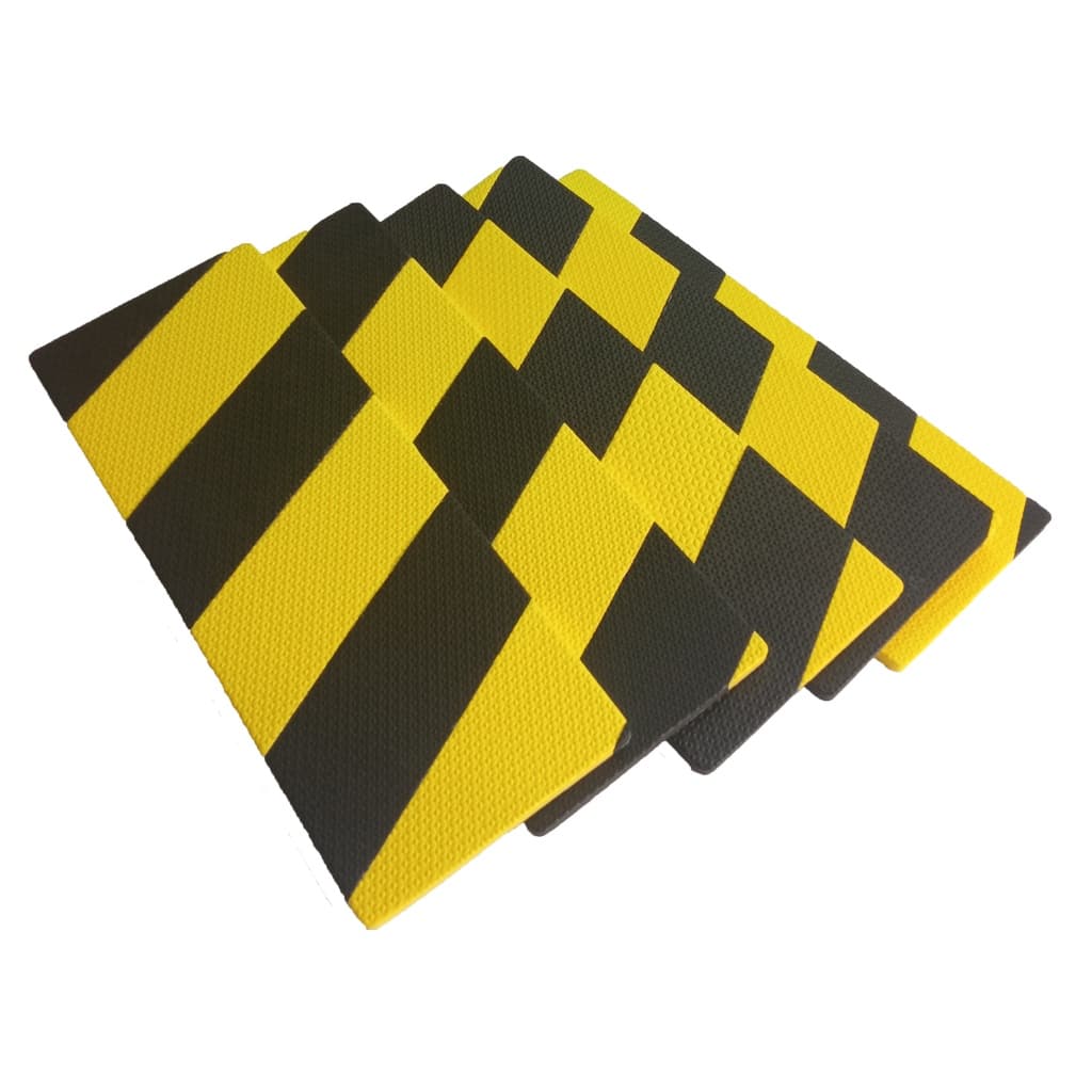 Manta Em Eva 40cm Protetor Parede Zebrado Adesivo para Garagem