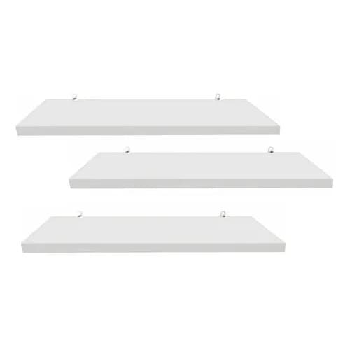 PRATELEIRA FLUTUANTE EM MDF 15mm Branco - 50x15cm Com Suporte Invisível - DECORAÇÃO