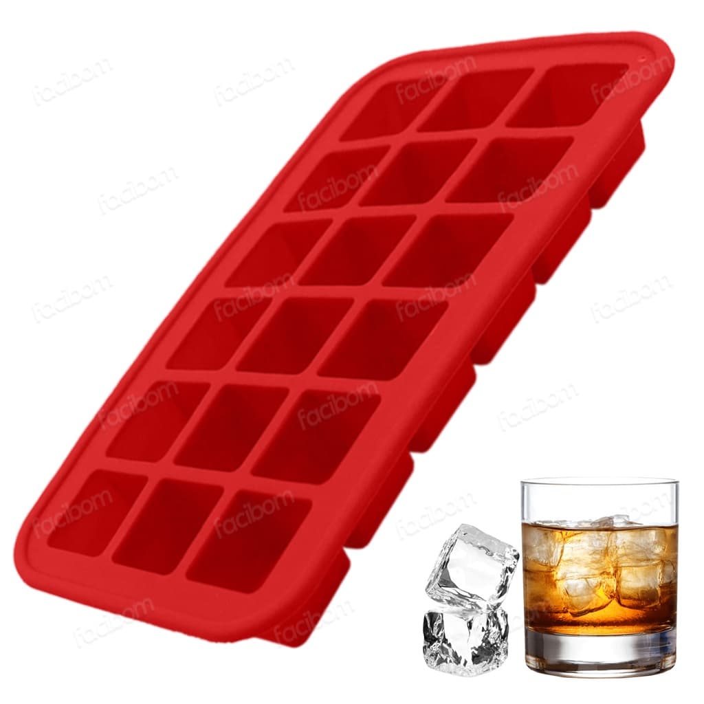 Forma De Silicone Gelo Chocolate Resistente Drinks Bar 18 Cubos Pequenos