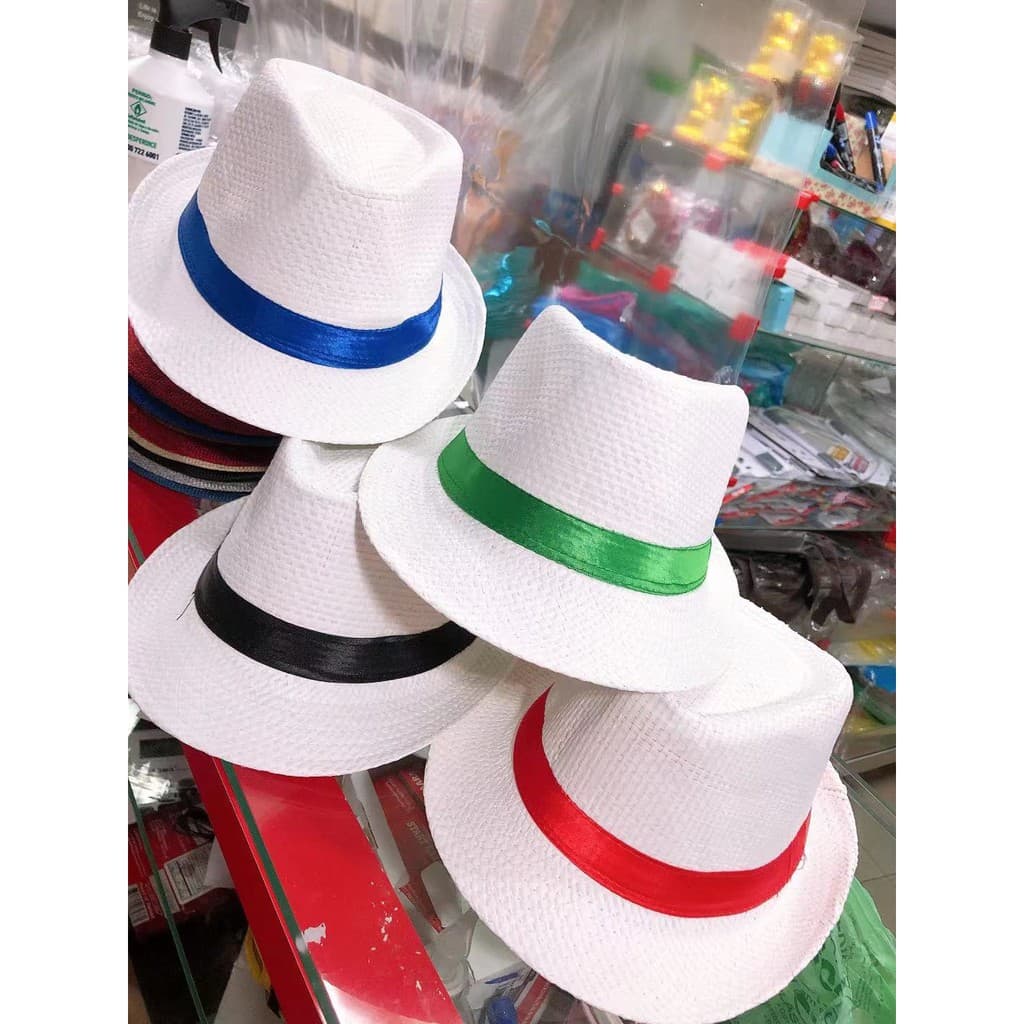 Chapéu Estilo Panamá Turista Modelo Aba Curta Faixa Clássico Social Unissex 58cm/Chapéu Panamá Malandro Carioca Palha