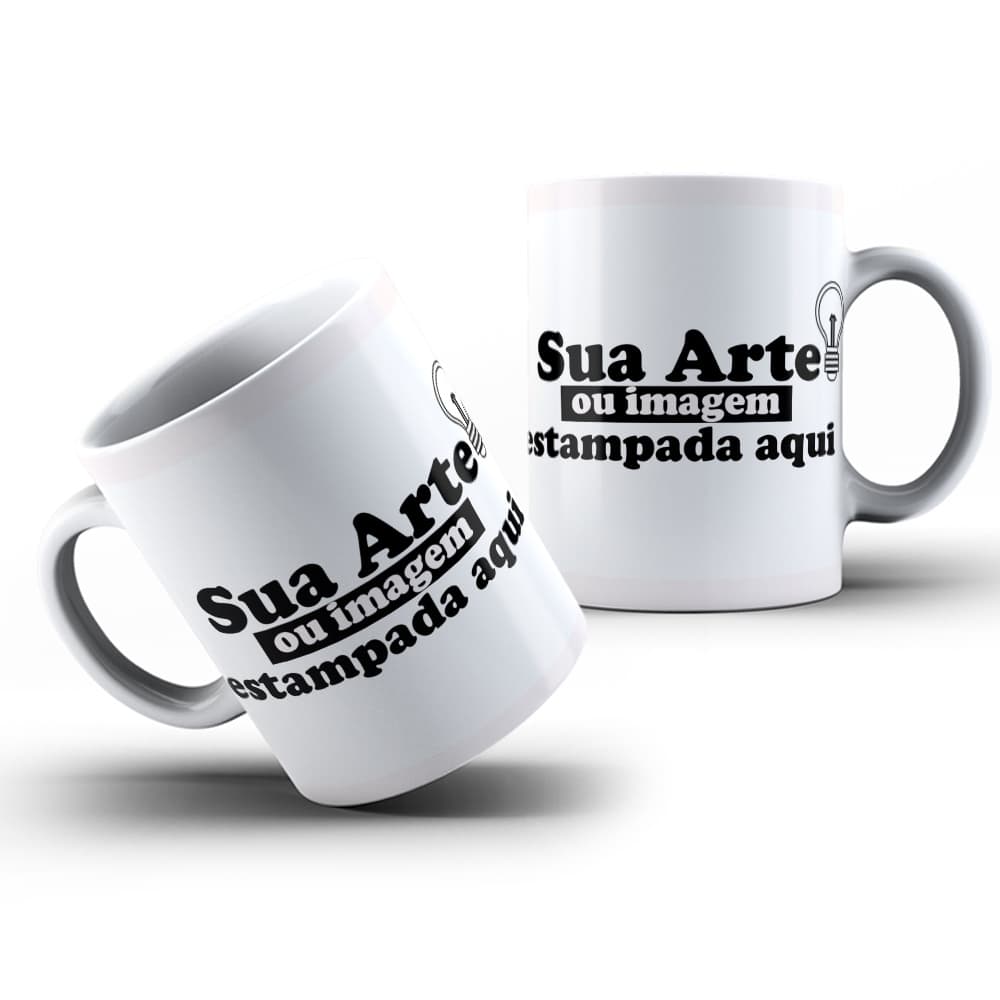 Caneca Personalizada Sua Arte Cerâmica/Polímero - Envio Rápido - Personalize com sua foto ou imagem