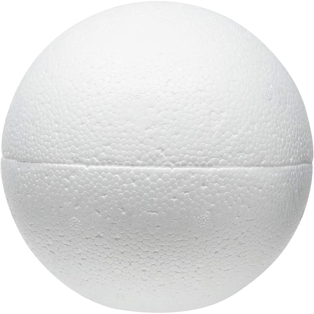 Bola De Isopor 12,5cm (125mm) Pacote 6 Unidades Artesanato