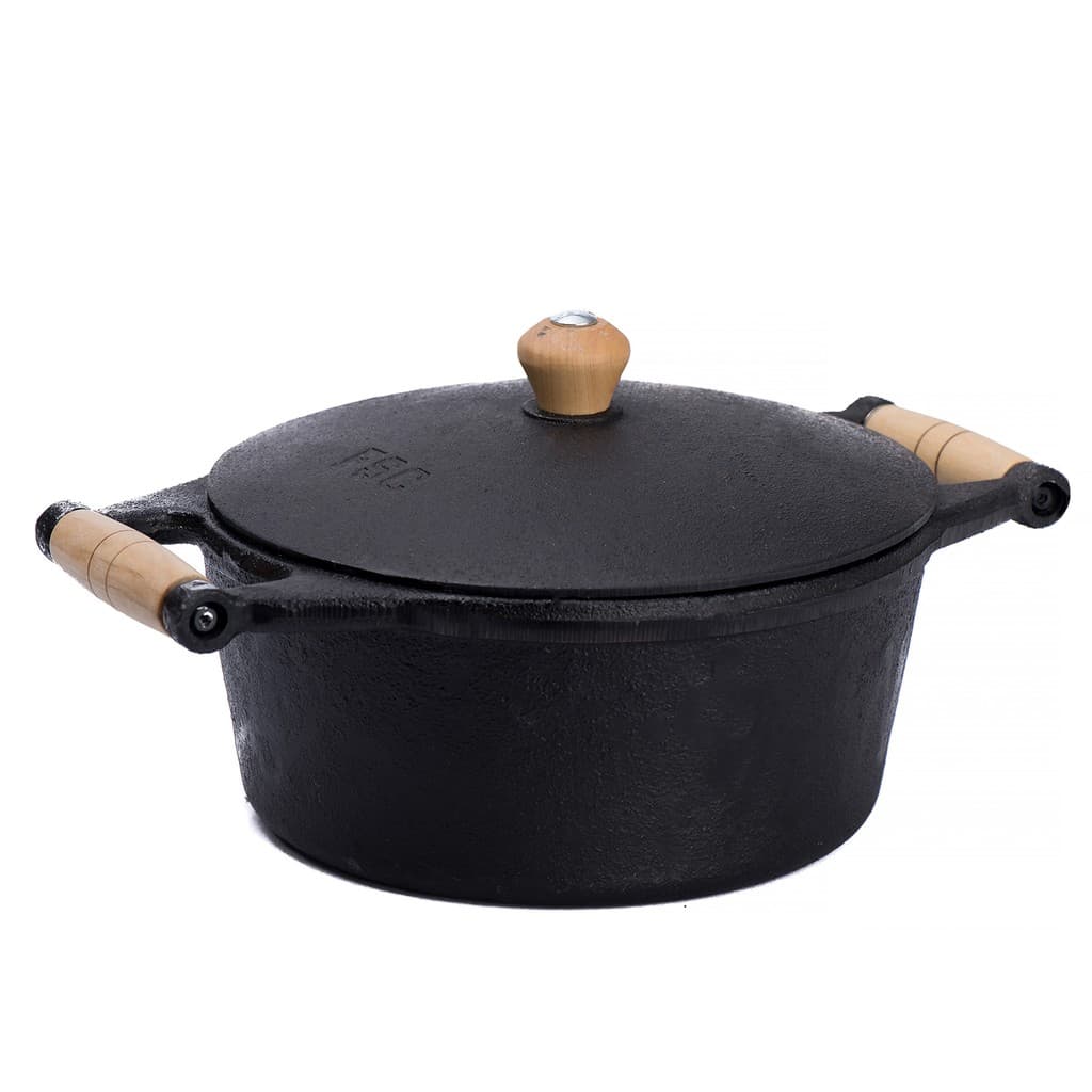 Panela Caçarola Ferro    5 Litros N.26 Com Tampa