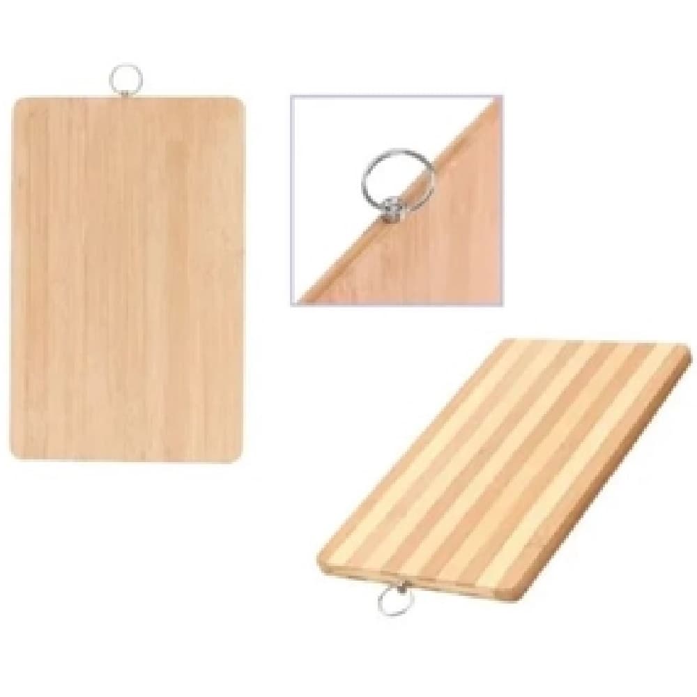 2 Tábua Corte em Bambú Kit Churrasco Carnes Cozinha 30x20cm Your House