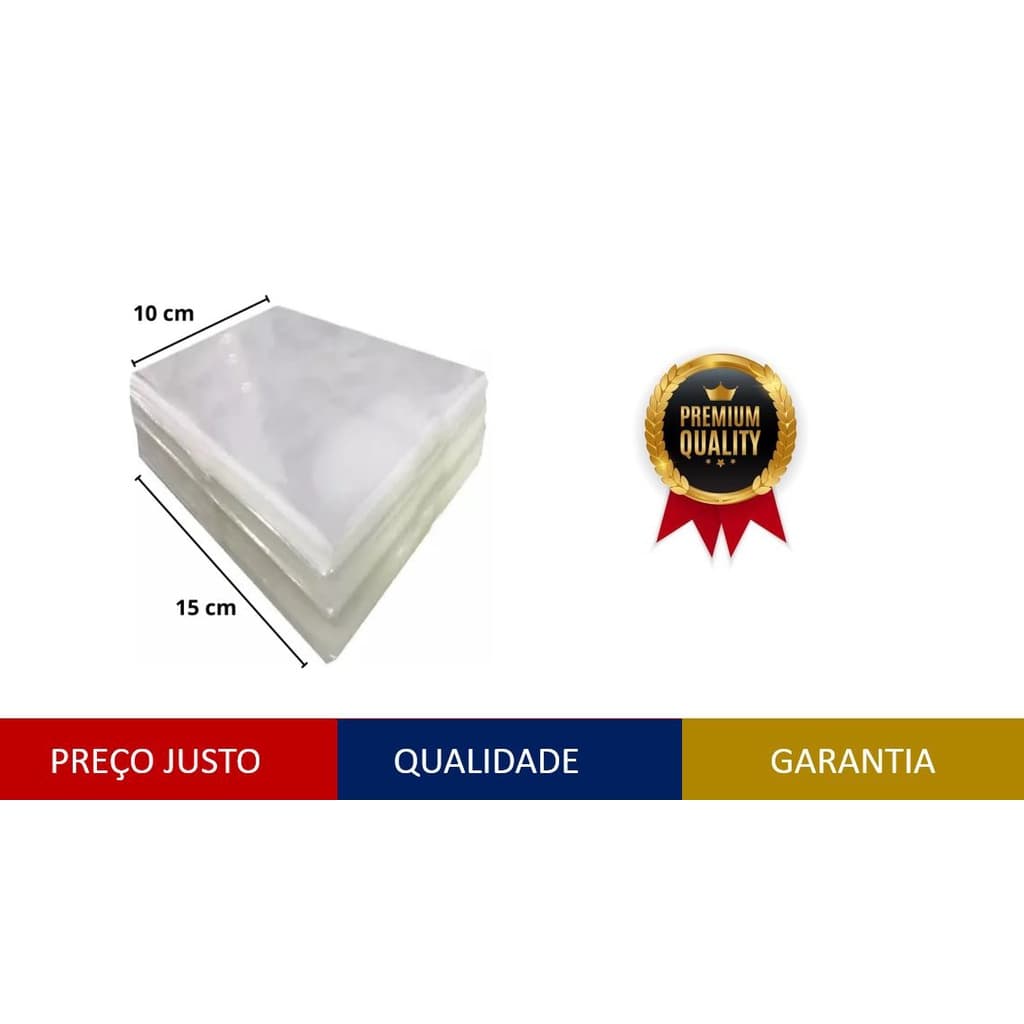 Saco Plástico Transparente Pp (10x15x0,06)