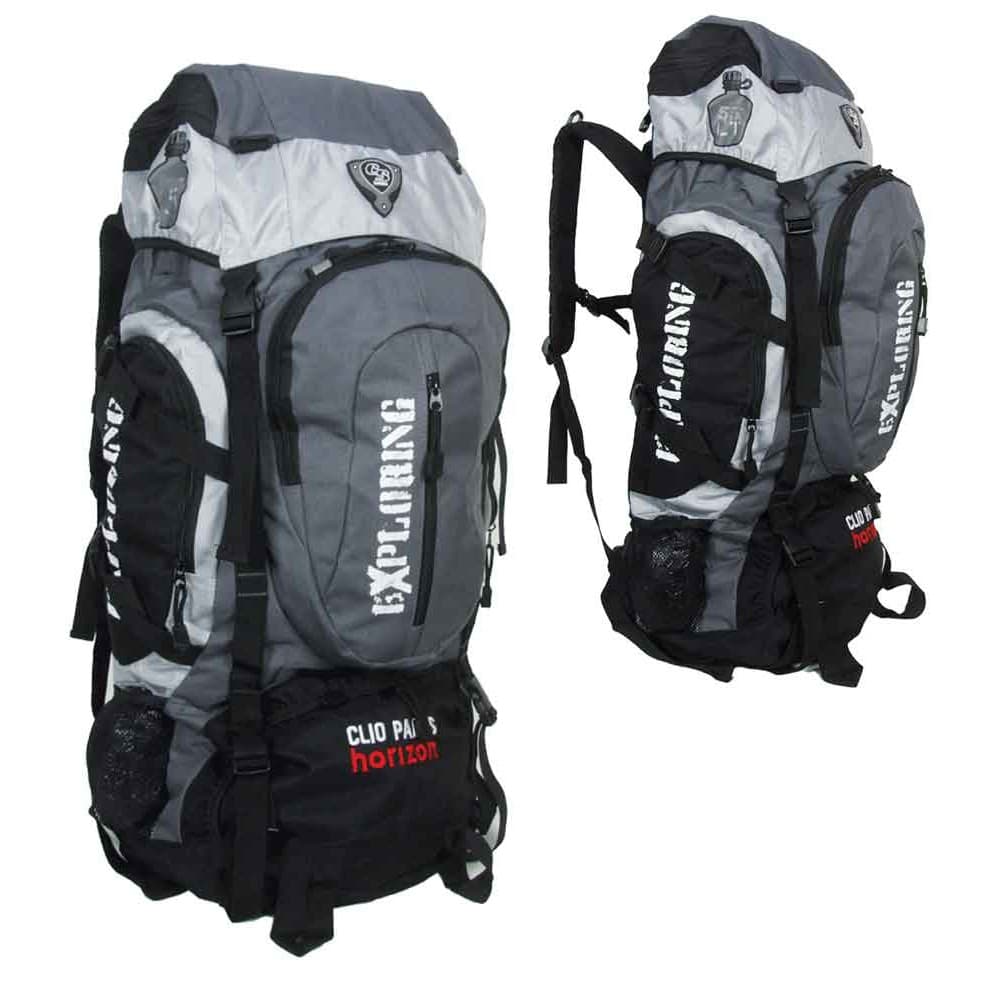 mochila camping 55 l clio mc5389 semi impermeável trilha