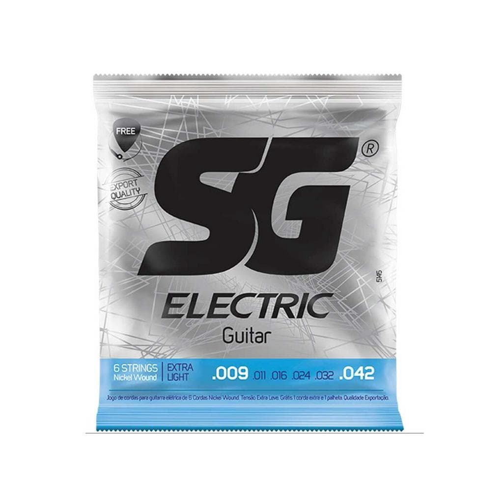 Encordoamento para Guitarra SG Strings 009 Níquel