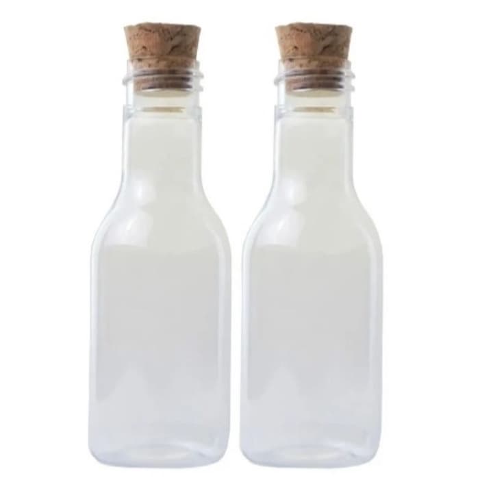 30-garrafinhas pet 50ml com rolha