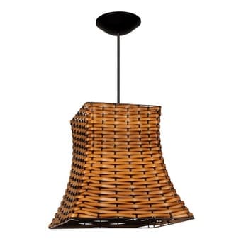 Lustre Pendente Quadrado Junco Quadrado Imperial LD