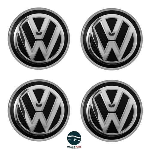 Kit 04 Calotinha Centro Roda Emblema Vw Gol G6 Krmai 56mm