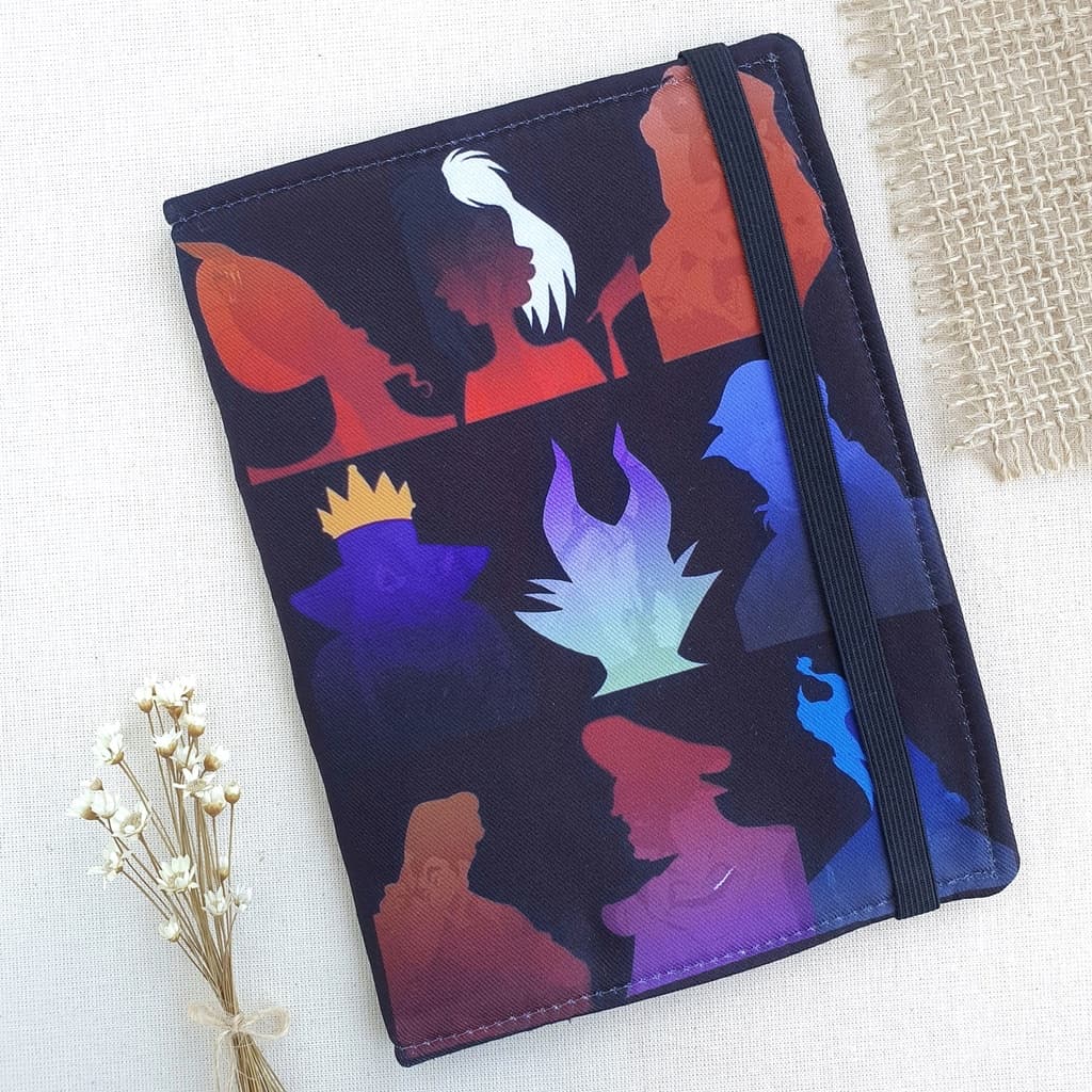 Capa Livro Kindle em tecido Vilões Disney, Read More Books ou Paperwhite