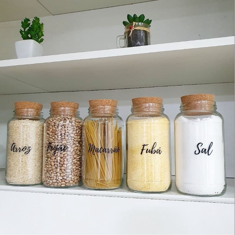 Potes para mantimentos 810 ml - potes herméticos - porta mantimentos - cozinha