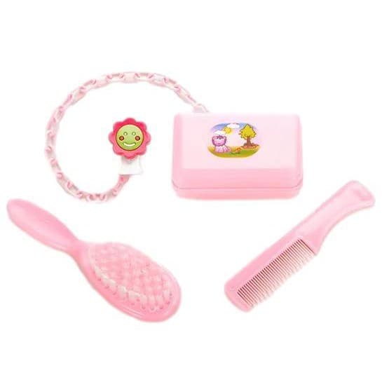 Kit Saboneteira , Pente, E Prendedor De Chupeta Bebê  Infantil Meninos Meninas