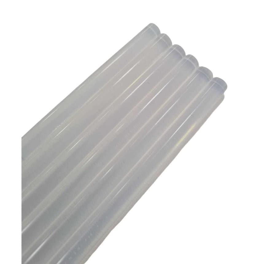 Kit Bastão de Cola Quente - Tekbond - Fino Transparente - 7x300mm - 10 Bastões (10 UNIDADES)
