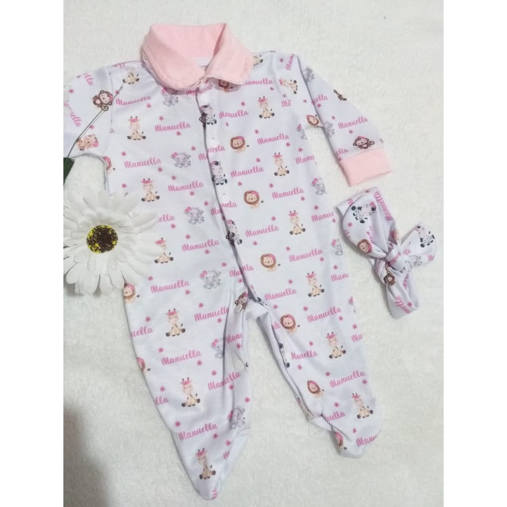 Macacão + Faixa de cabelo Personalizada