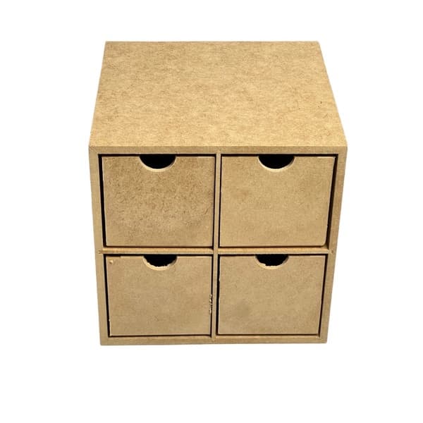 Organizador gaveteiro multiuso porta trecos gavetinhas porta objetos maquiagens jóias relógio decorativo presente 4 gavetas de mesa