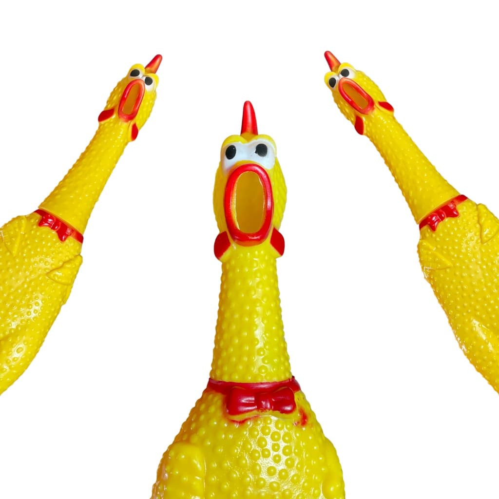 Galinha com Barulho Brinquedo de Pet com Som Mordedor Pet Frango de Borracha Cachorro Cão