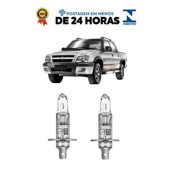 Par Lampada Farol de Milha S10 2001 2002 2003 2004 2005 2006 2007 2008 2009 2010 2011 H1
