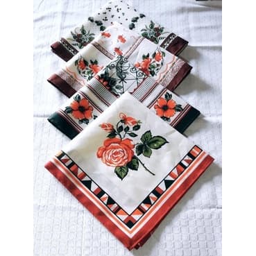 Kit Com 10 Toalhas De Chá Estampada Cozinha