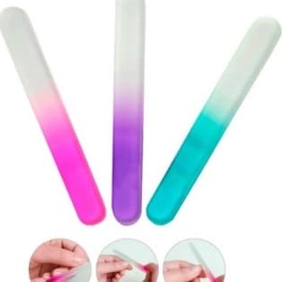 Lixa Vidro Cristalina P/ Unha Acrigel Gel Fibra Nails