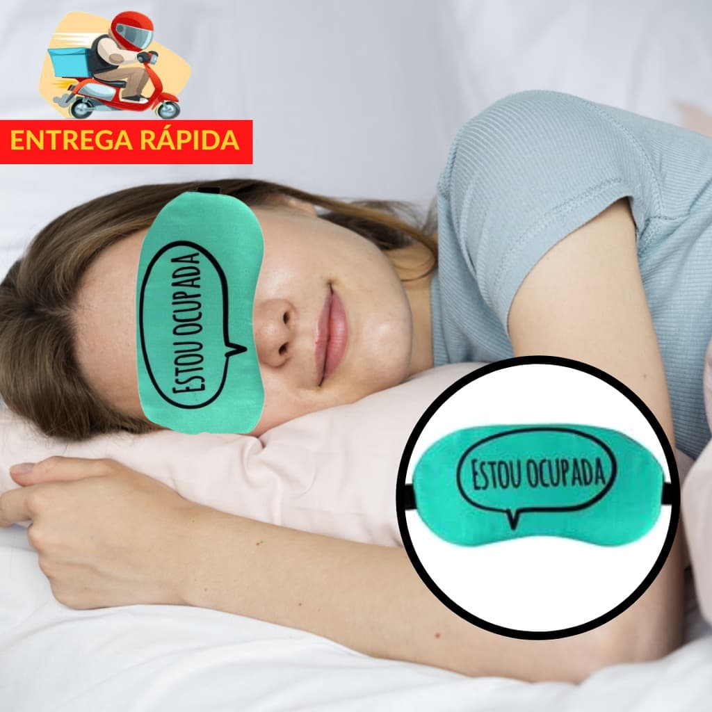 Mascara de Dormir Descanso em Gel - Tapa Olhos para Dormir Viagem