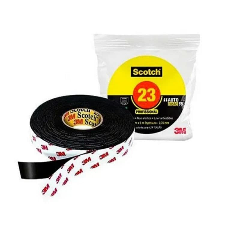 Fita Isolante Auto Fusão S 2M, 5M e 10M Profissional - Scotch 3M