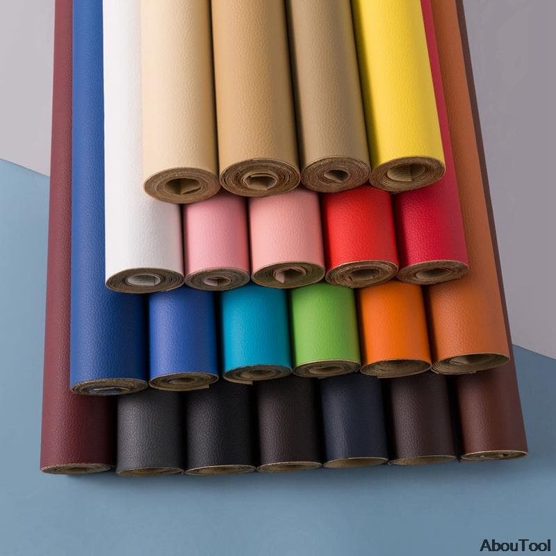 50X137CM Adesivo Autocolante De Couro PU Para Reparo De Sofá /