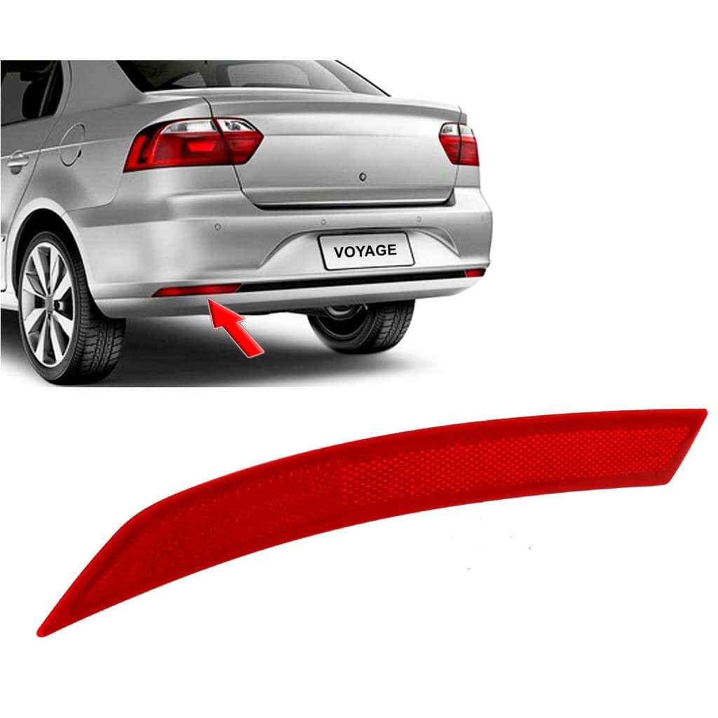 Refletor Olho de Gato parachoque traseiro Voyage G6 G7 G8 de 2013 até 2021 lanterna refletiva