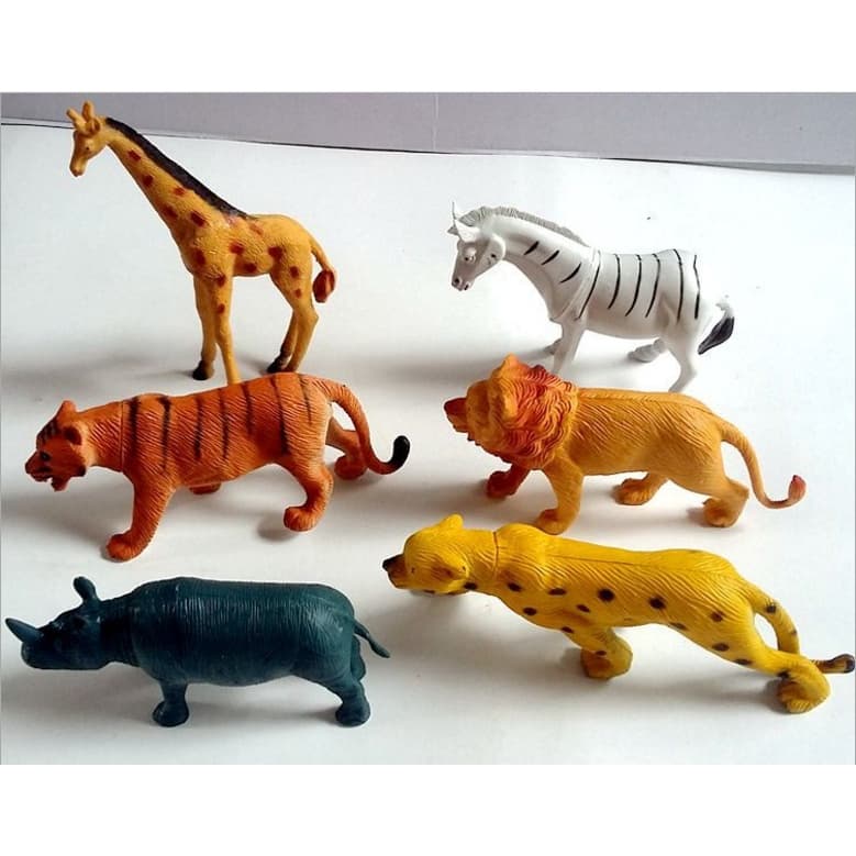 Atacado Saco de animal modelo de simulação estática de 8 brinquedos infantis