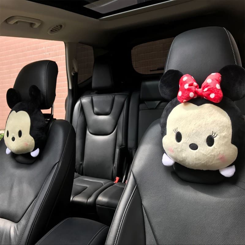 1PC Travesseiro De Pescoço De Carro De Desenho Animado , Almofada De Apoio Encosto De Cabeça Para Carros , Cadeiras De E