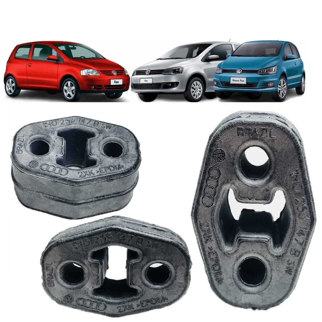 Coxim Suporte Escapamento Borracha Trazeiro Silencioso  Fox/ Gol /Saveiro /Voyage/Golf/UP/A3