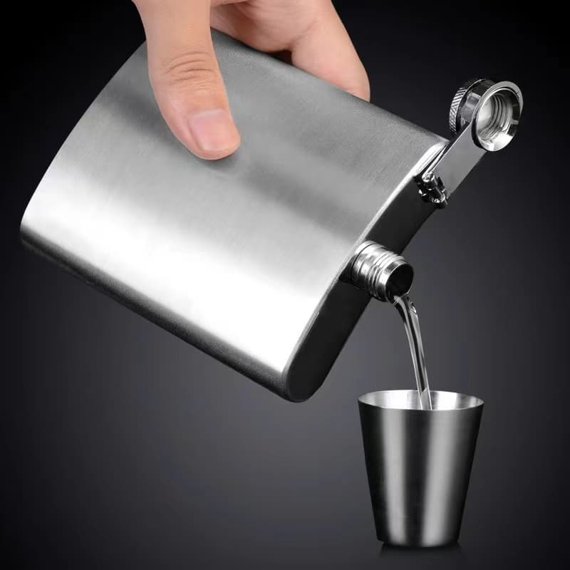 Cantil de bolso em aço inox 32/48/64 oz Porta Bebidas Whisky Vodka Rum