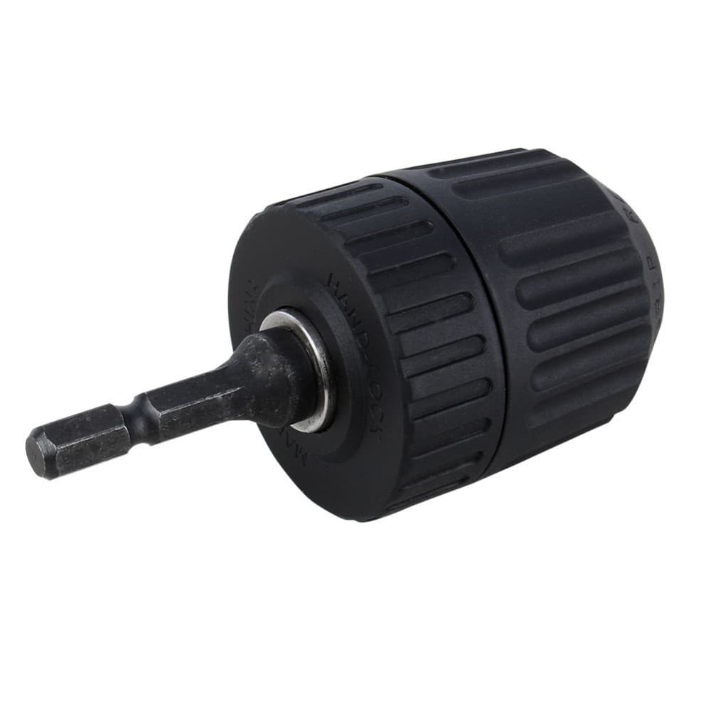 0.8-10mm 3/8-24UNF Broca Sem Chave Chuck Clip Hex Shank Rod Adaptador Ferramenta Manual
